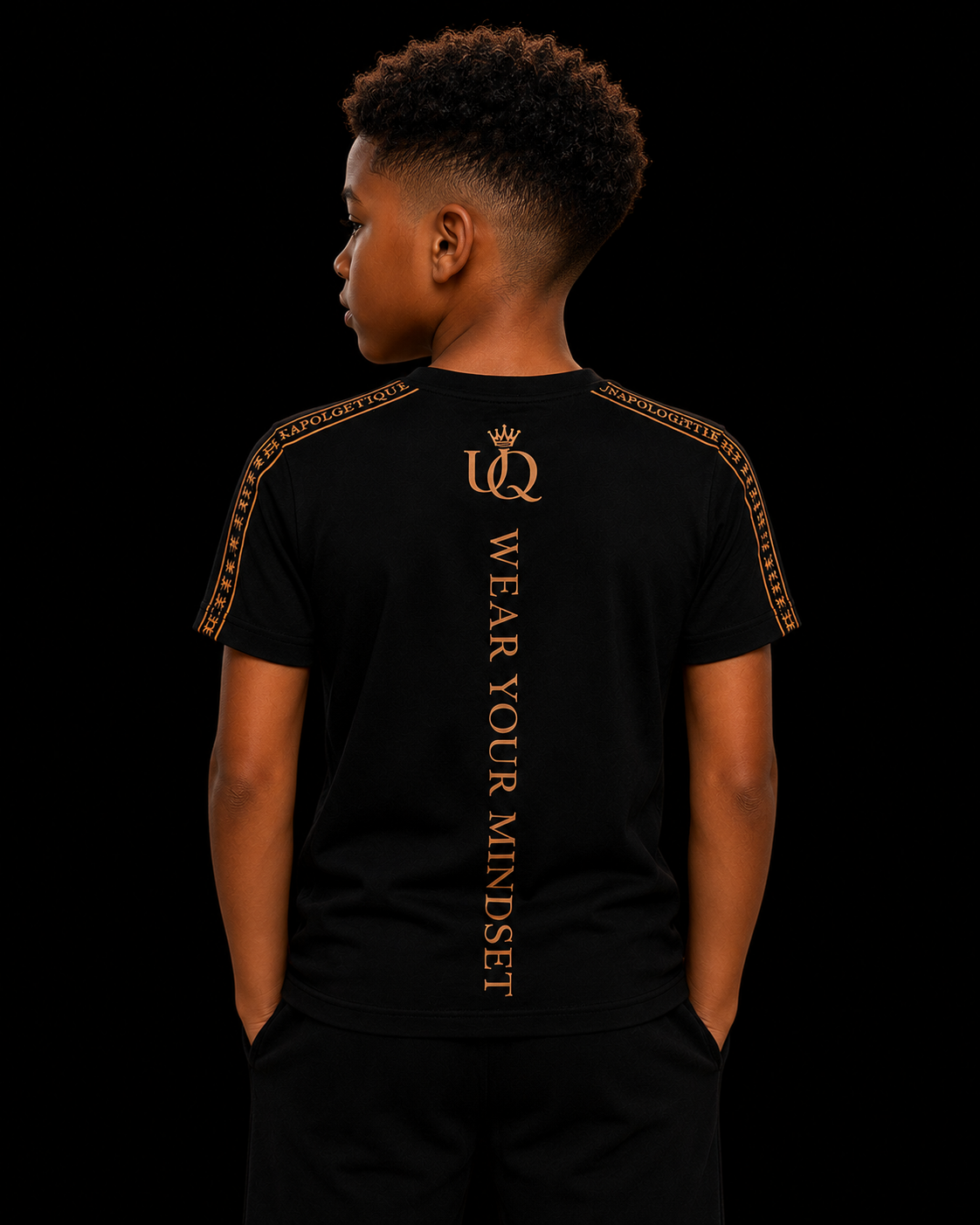 UNAPOLOGETIQUE BRONZE T-SHIRT FOR BOYS