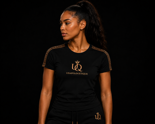 UNAPOLOGETIQUE BRONZE T-SHIRT FOR WOMEN