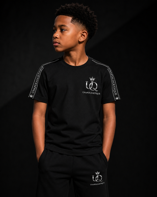 UNAPOLOGETIQUE SILVER T-SHIRT FOR BOYS