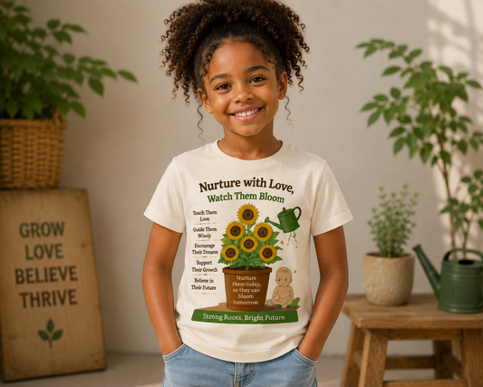 NURTURE WITH LOVE GIRLS T-SHIRTS