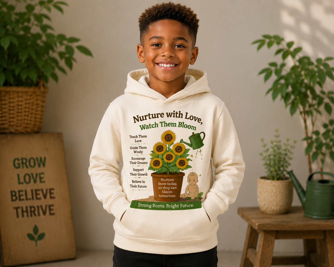NURTURE WITH LOVE BOYS HOODIE
