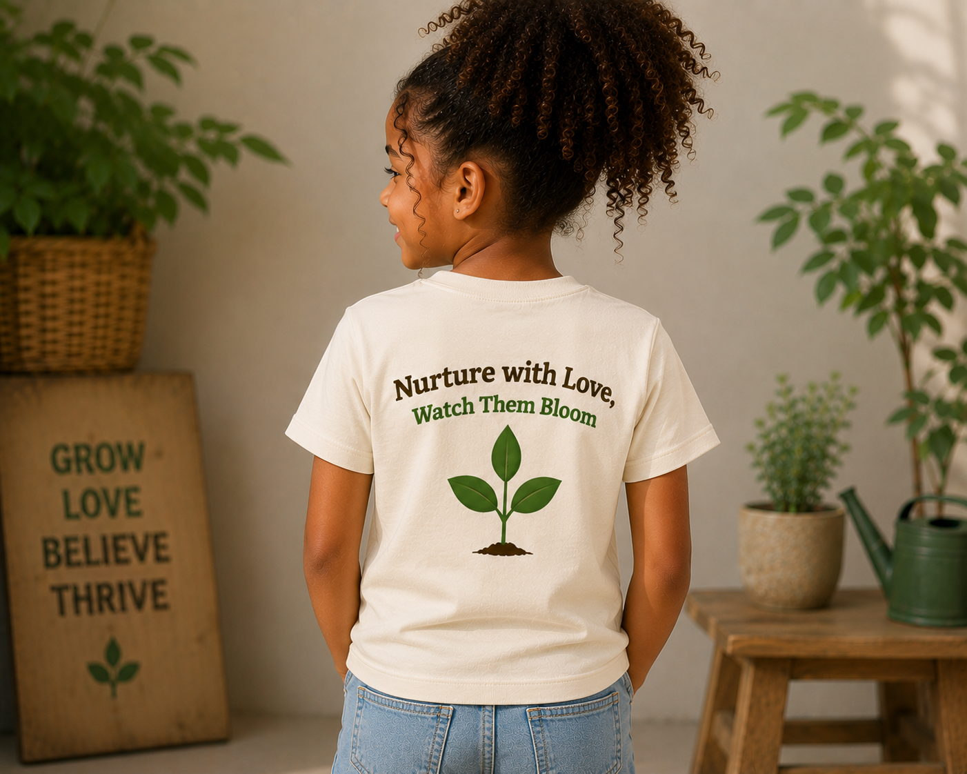 NURTURE WITH LOVE GIRLS T-SHIRTS
