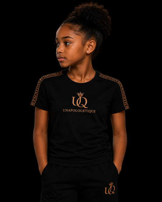 UNAPOLOGETIQUE BRONZE T-SHIRT FOR GIRLS
