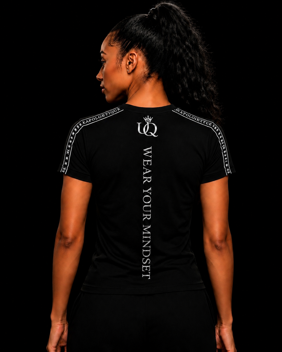UNAPOLOGETIQUE SILVER T-SHIRT FOR WOMEN