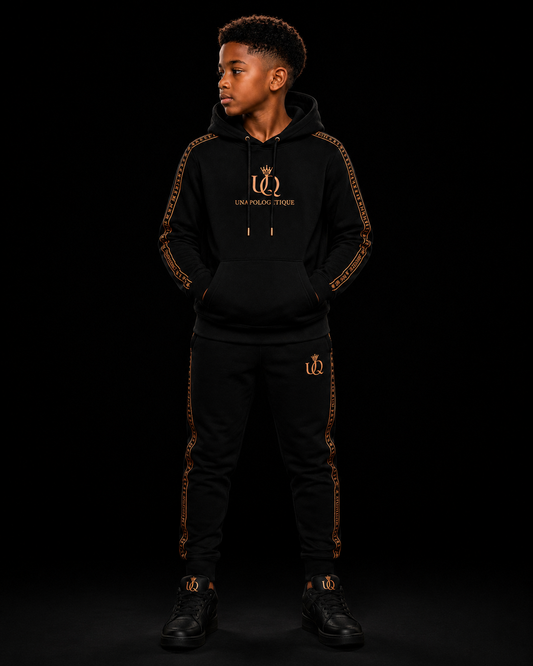 UNAPOLOGETIQUE BRONZE TRACKSUIT FOR BOYS
