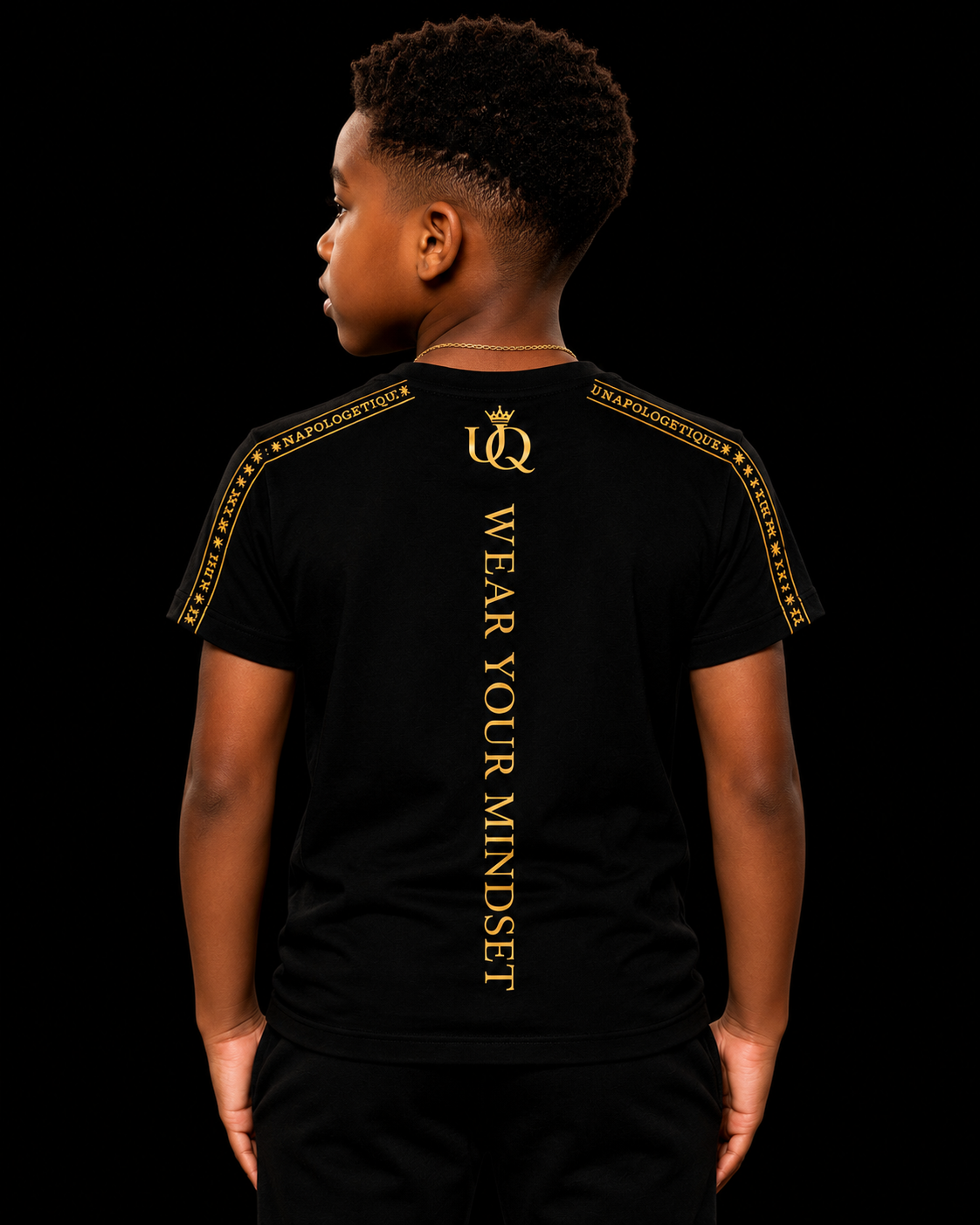 UNAPOLOGETIQUE GOLD T-SHIRT FOR BOYS