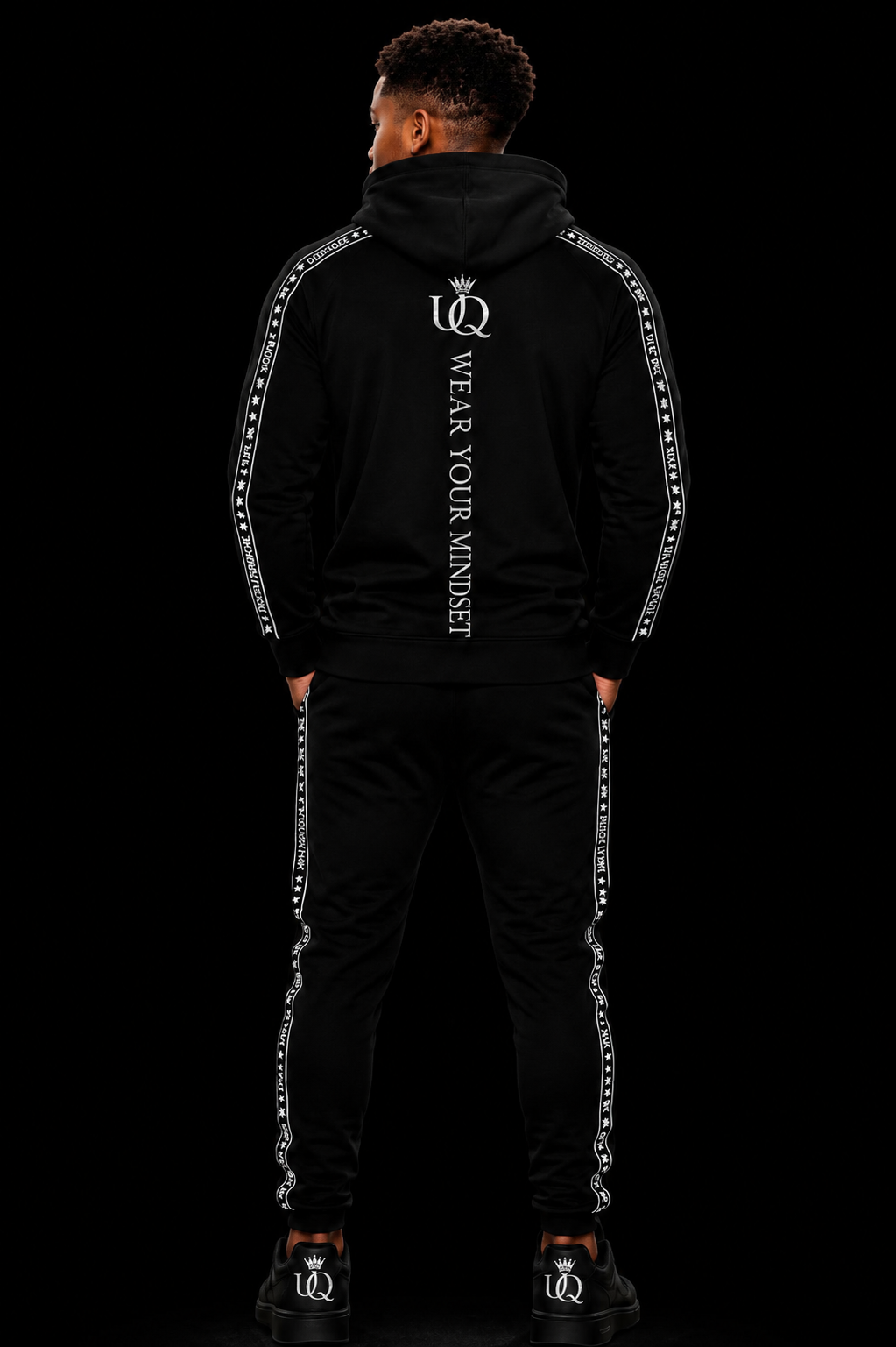 UNAPOLOGETIQUE SILVER TRACKSUIT FOR BOYS