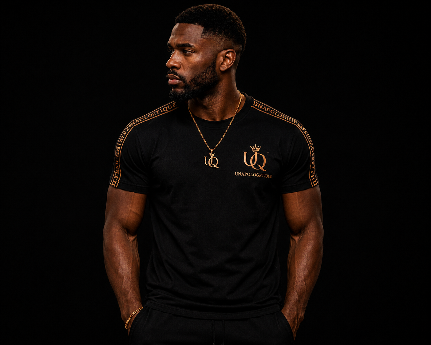 UNAPOLOGETIQUE BRONZE T-SHIRT FOR MEN